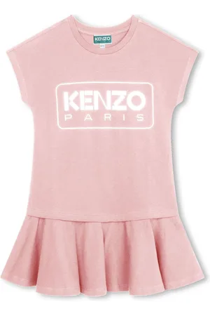 Kenzo Kleid aus Bio-Baumwolle mit Logo-Print