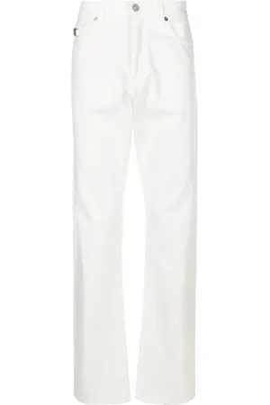 VERSACE Halbhohe Straight-Leg-Jeans mit Medusa Head-Motiv
