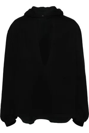 Random Identities Hoodie mit tiefem V-Ausschnitt