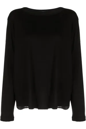 TRANSIT Pullover mit transparentem Einsatz