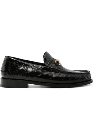 VERSACE Medusa Loafer mit Kroko-Prägung