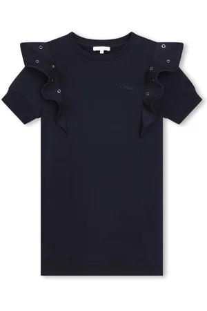 Chloé Kleid aus Bio-Baumwolle mit Ösendetail
