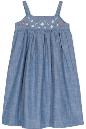 BONPOINT Kleid mit Blumenstickerei
