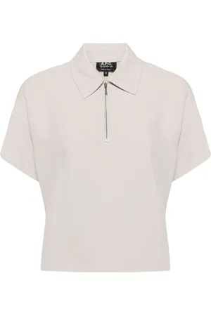 A.P.C. Roxy Poloshirt mit kurzem Reißverschluss