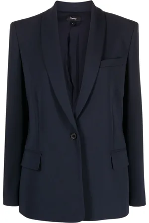 THEORY Einreihiger Blazer mit Schalkragen