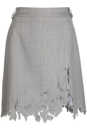Natasha Zinko Rock mit Distressed-Saum