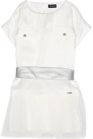 MONNALISA Kleid aus Satin mit Tüllbesatz