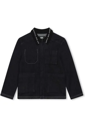 Karl Lagerfeld Bomberjacke mit Logo-Kragen