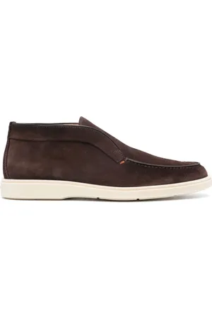 santoni Slip-On-Boots aus Wildleder
