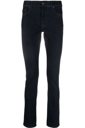 7 for all Mankind Slim-Fit-Jeans mit Logo-Patch