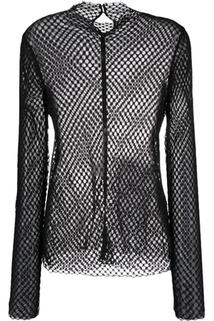 Totême Transparentes Top mit Diamantspitze