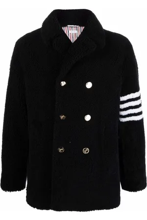 Thom Browne Cabanjacke aus Shearling mit Streifen