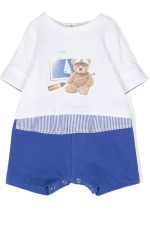 Lapin House Jersey-Strampler mit Teddy-Print