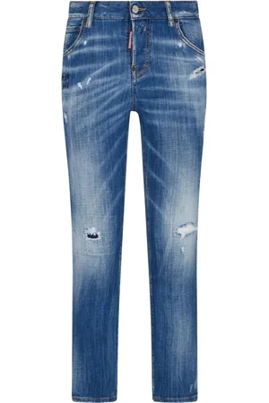 Dsquared2 Gerade Jeans in Distressed-Optik