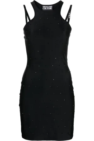 VERSACE Enges Kleid mit Strass