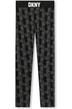DKNY Leggings im Monogramm-Print mit Stretchbund