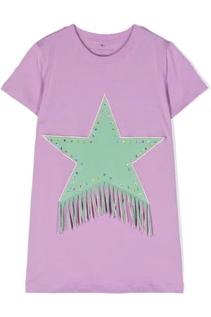 Stella McCartney T-Shirtkleid mit Stern-Print