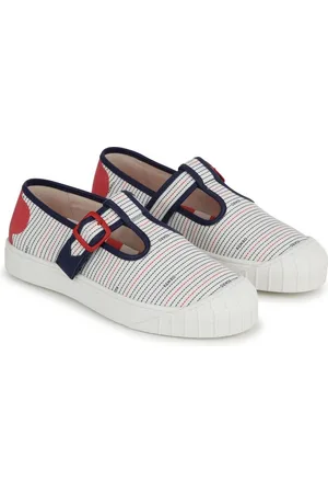 Kenzo Gestreifte Sneakers mit Schnalle