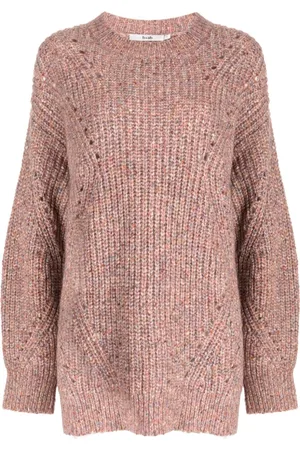 B+AB Strickpullover mit Rundhalsausschnitt