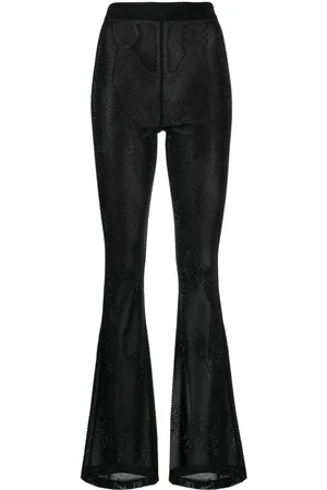 Cynthia Rowley Amelia Mesh-Hose mit Kristallen