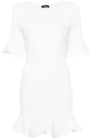 Twin-Set Geripptes Minikleid