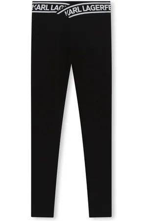Karl Lagerfeld Jersey-Leggings mit Logo-Bund