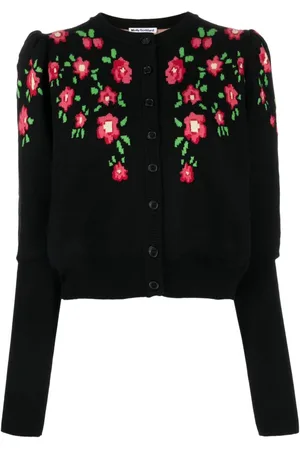 Molly Goddard Cardigan mit Blumen-Intarsie
