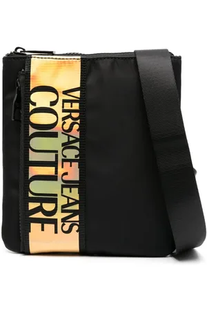 VERSACE Kuriertasche mit Logo-Streifen