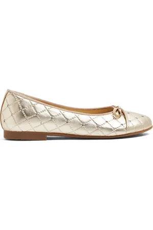Andanines Ballerinas im Metallic-Look