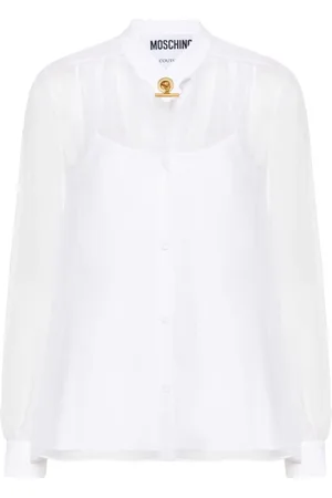 Moschino Seidenbluse mit T-Verschluss