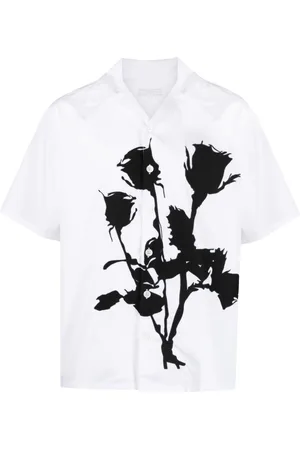 Prada Popeline-Hemd mit Blumen-Print