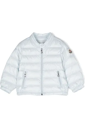 Moncler Gefütterte Jacke mit Logo-Applikation