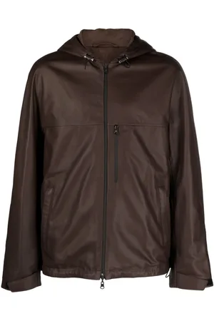 Lanvin Lederjacke mit Kapuze