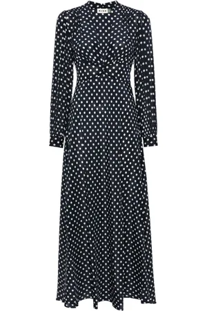 RIXO London Emory Maxikleid mit Polka Dots