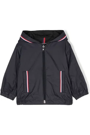 Moncler Gefütterte Jacke mit Logo-Zipper