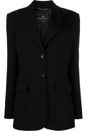 ERMANNO SCERVINO Blazer mit Blumenapplikation