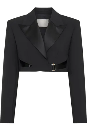 DION LEE Interlock Cropped-Blazer