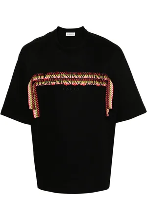 Lanvin T-Shirt mit Curb-Schnürsenkeldetail
