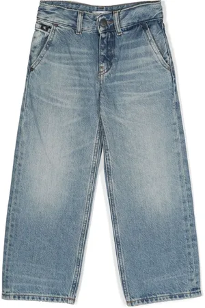Calvin Klein Gerade Hose mit Logo-Applikation