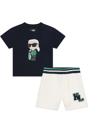 Karl Lagerfeld Short-Set mit Ikonik Karl-Print