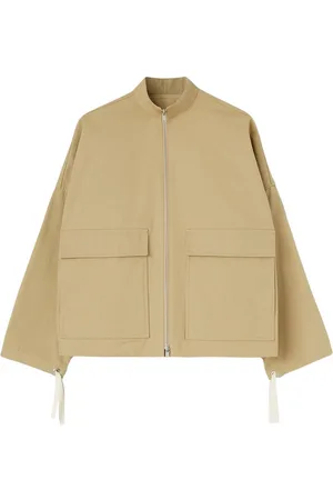 Jil Sander Jacke mit Logo-Applikation