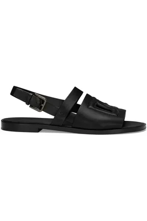 Dolce & Gabbana Pantoletten mit Logo-Prägung