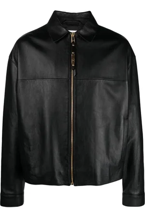 Moschino Lederjacke mit Reißverschluss