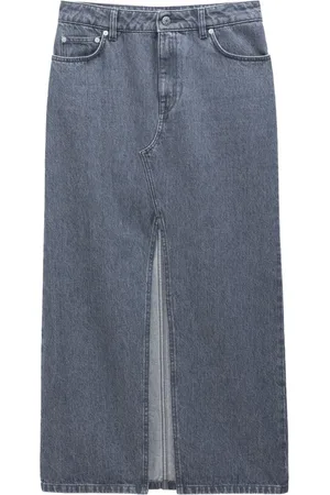 Filippa K Bio-Baumwoll-Maxirock mit Schlitz