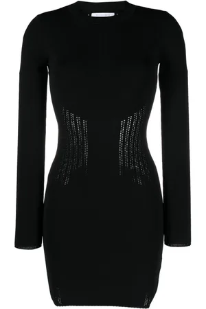 Patrizia Pepe Eng anliegendes Kleid mit Lochmuster