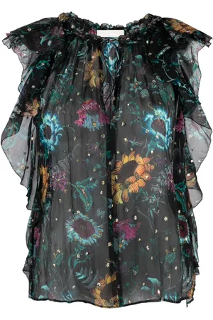 ULLA JOHNSON Dominique Top mit Blumen-Print