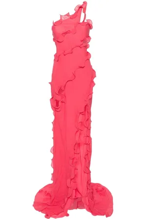 Cult Gaia Micola Maxikleid mit Rüschen