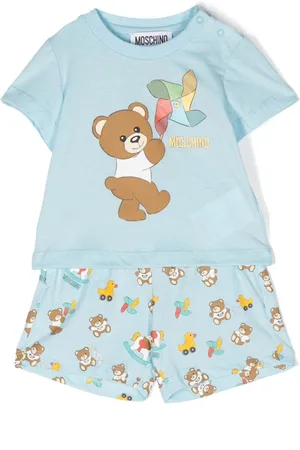 Moschino Strampler-Set mit Teddy-Print
