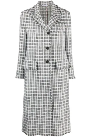 Thom Browne Mantel mit Check