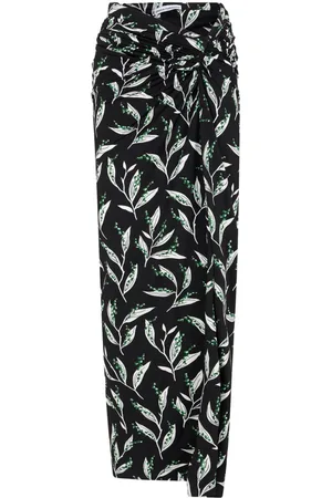 Paco rabanne High-Waist-Maxirock mit grafischem Print